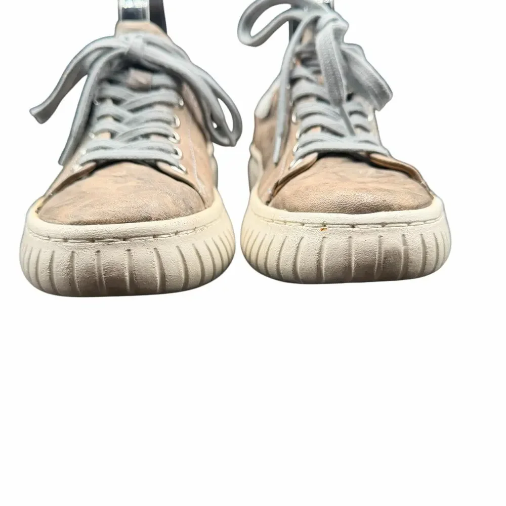 Söfft Parkyn Leather Camo Print Sneakers Women’s 7M Comfort Casual Shoe Sofft